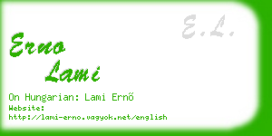 erno lami business card